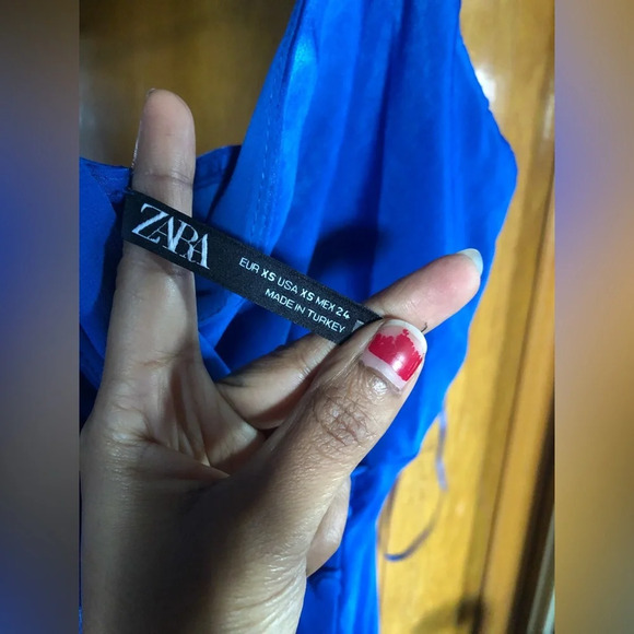 Zara satin effect dress NWOT - Picture 8 of 9